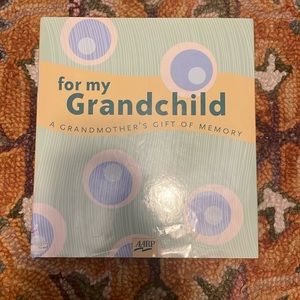 For my grandchild book, a grandmothers memory book.